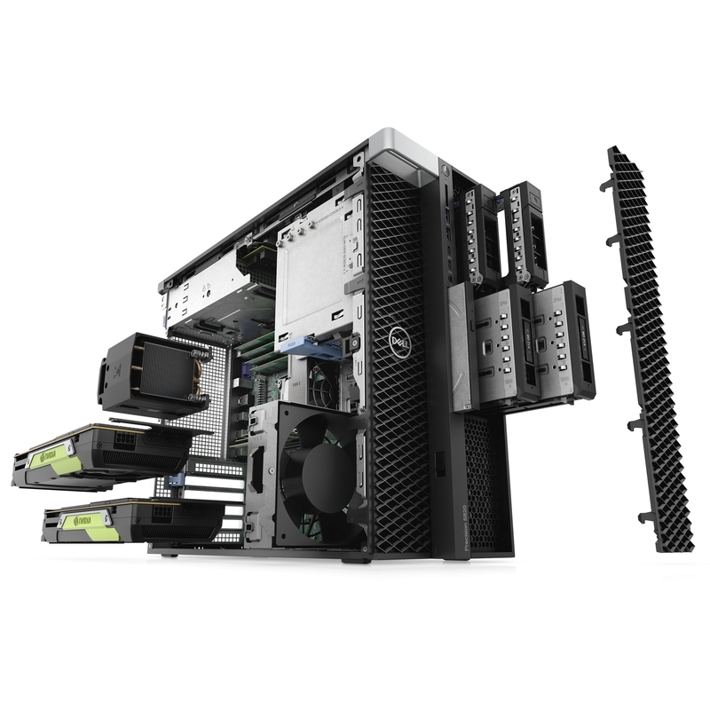 즉각적인 배달 델 정밀 T5820 Xeon 6 코어 W-2235 타워 워크스테이션 8GB 3200MHz 메모리