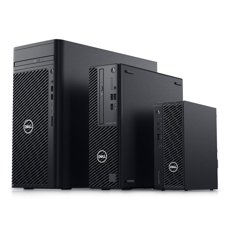 Dell Precision T3660 타워 워크스테이션 i5-12500 프로세서와 512GB SSD 하드 드라이브 RAID